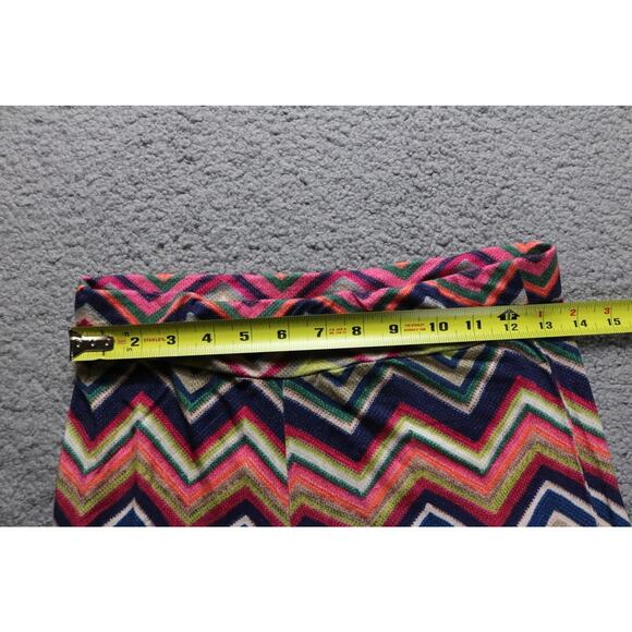 Vilagallo Womens Pants 40 Chevron Print Multicolor Zigzag Print Hippie Portugal - Picture 3 of 5